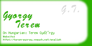 gyorgy terem business card